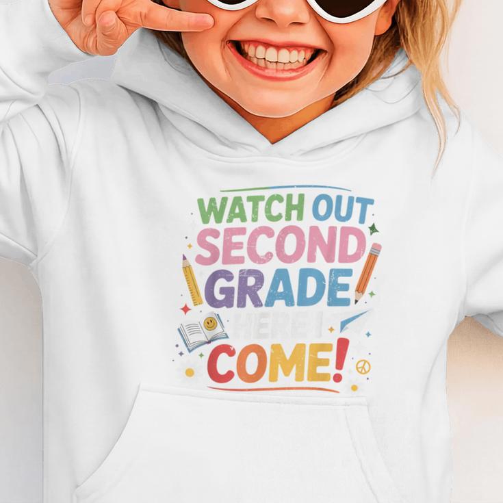 Watch Out 2nd Grade Here I Come Back To School Second Grade Graphic Toddler Hoodie Watch Out 2nd Grade Here I Come Back To School Second Grade Graphic Toddler Hoodie