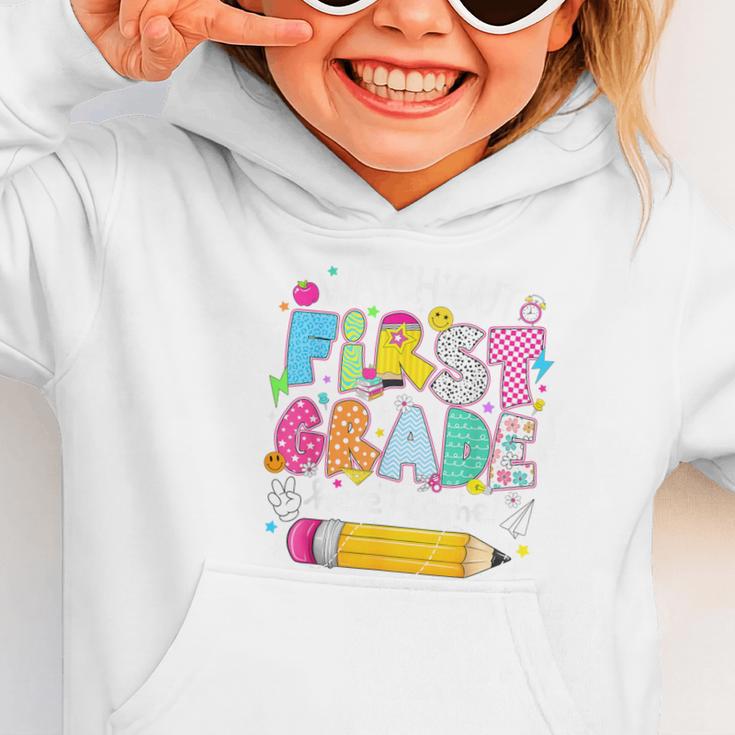 Watch Out First Grade Here I Come Back To School Boy Kids Graphic Toddler Hoodie Watch Out First Grade Here I Come Back To School Boy Kids Graphic Toddler Hoodie