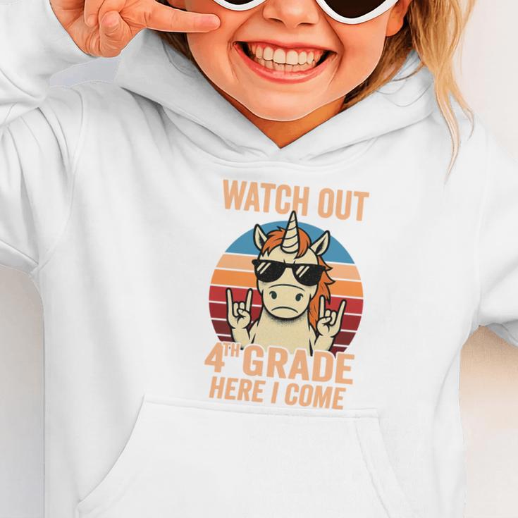 Watch Out Fourth Grade 2026 Back To School 4th Grade Boys Premium Tri-Blend Graphic Toddler Hoodie