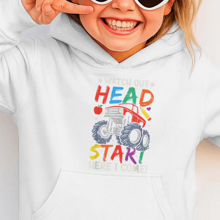 Watch Out HeadStart Here I Come Monster Truck Back To School Graphic Toddler Hoodie