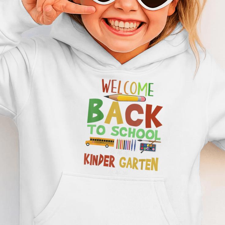Welcome Back To School Kinder Garten First Day Of School Kid Graphic Toddler Hoodie Welcome Back To School Kinder Garten First Day Of School Kid Graphic Toddler Hoodie