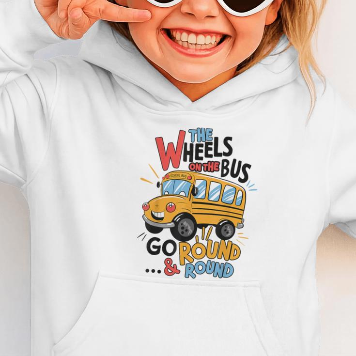 The Wheels On The Bus Toddler Kids Back To School Graphic Toddler Hoodie The Wheels On The Bus Toddler Kids Back To School Graphic Toddler Hoodie