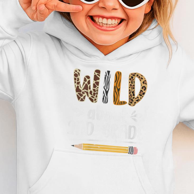 Women's Wild About 2nd Grade Kids Zoo Animal Lover Back To School Graphic Toddler Hoodie Women's Wild About 2nd Grade Kids Zoo Animal Lover Back To School Graphic Toddler Hoodie
