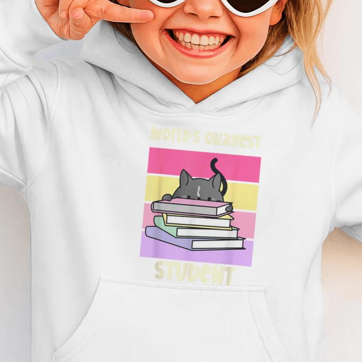 World's Okayest Student Fun Back To School & New Term Graphic Toddler Hoodie