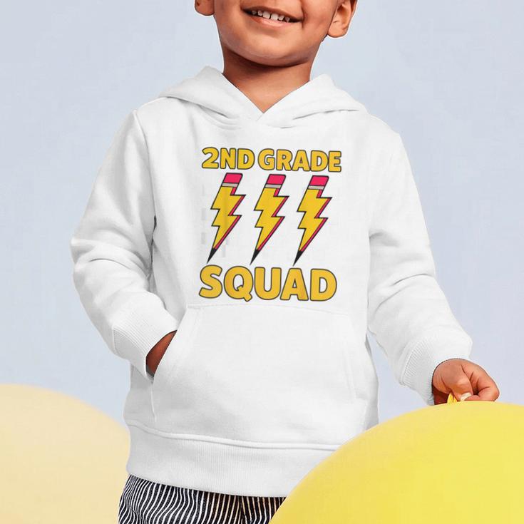 2nd Grade Lightning Bolt Second Grade Squad Back To School Graphic Toddler Hoodie 2nd Grade Lightning Bolt Second Grade Squad Back To School Graphic Toddler Hoodie