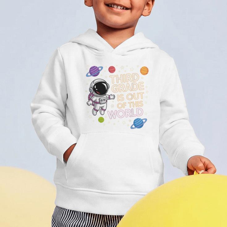 3rd Grade Is Out Of This World Space Back To School Graphic Toddler Hoodie