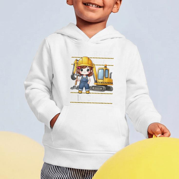 5th Grade Ready For Digging Construction Girl Back To School Graphic Toddler Hoodie