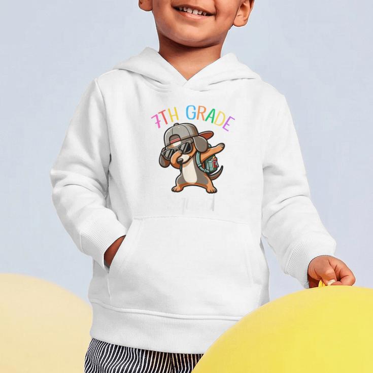 7th Grade Squad Dachshund Dabbing Kids Back To School Graphic Toddler Hoodie 7th Grade Squad Dachshund Dabbing Kids Back To School Graphic Toddler Hoodie