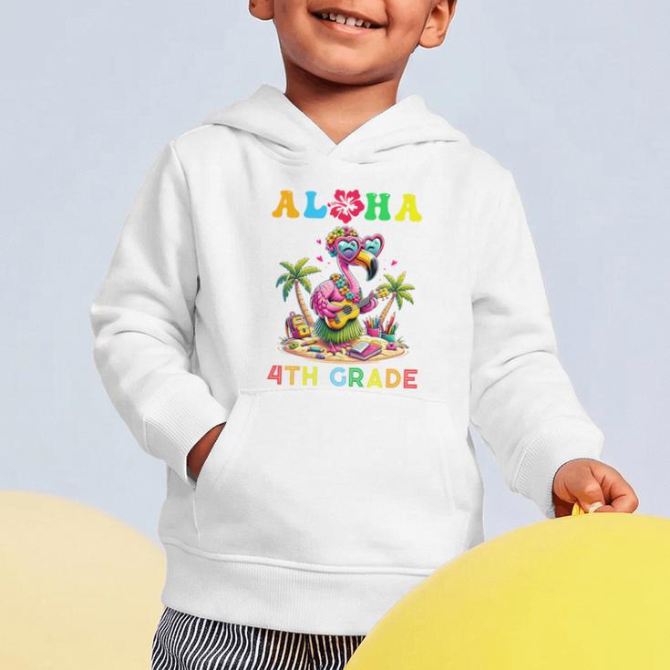 Aloha Fourth Grade Flamingo Hawaii Back To School Kids Girl Premium Tri-Blend Graphic Toddler Hoodie Aloha Fourth Grade Flamingo Hawaii Back To School Kids Girl Premium Tri-Blend Graphic Toddler Hoodie