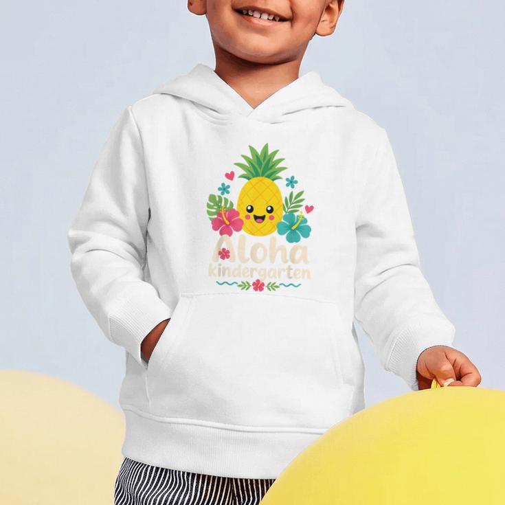 Aloha Kindergarten Pineapple Back To School Graphic Toddler Hoodie
