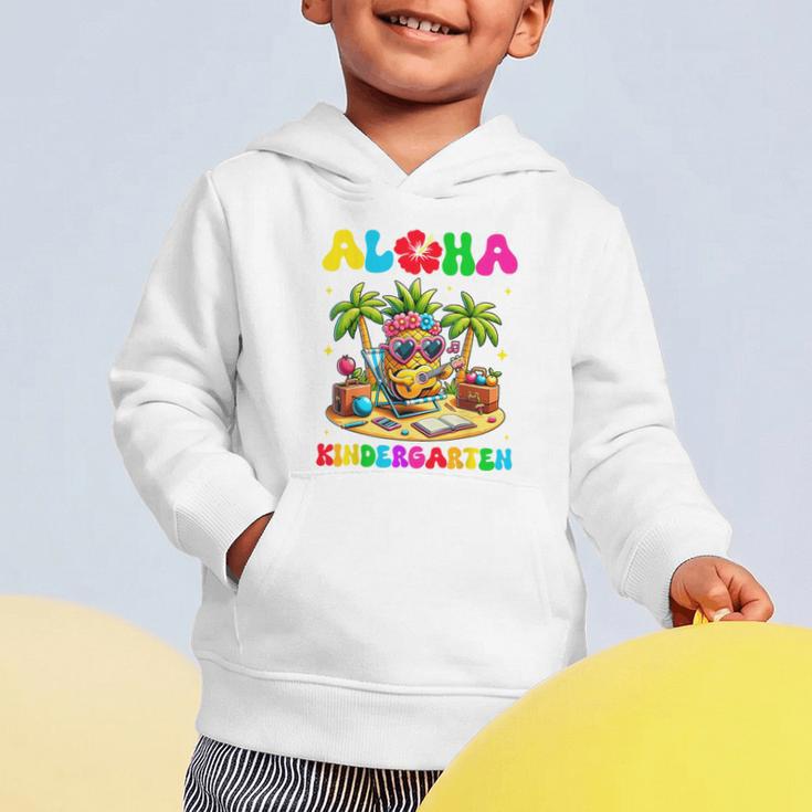 Aloha Kindergarten Pineapple Hawaii Back To School Kids Girl Graphic Toddler Hoodie Aloha Kindergarten Pineapple Hawaii Back To School Kids Girl Graphic Toddler Hoodie