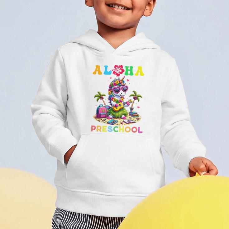 Aloha Preschool Unicorn Hawaii Back To School Kids Girl Graphic Toddler Hoodie Aloha Preschool Unicorn Hawaii Back To School Kids Girl Graphic Toddler Hoodie