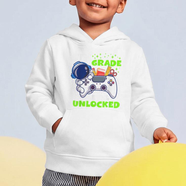 Back To School 5th Grade Level Unlocked Gamer Boys Kids Graphic Toddler Hoodie