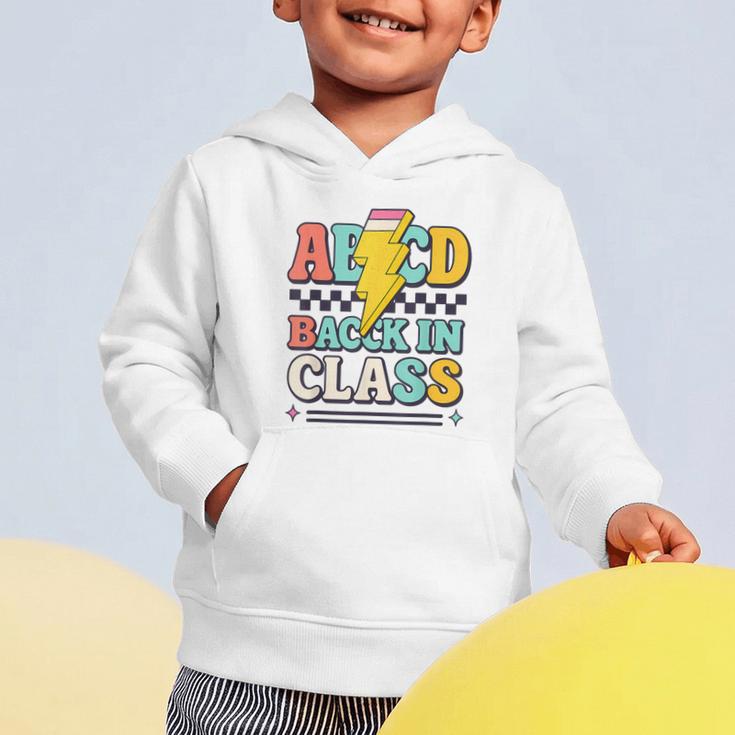 Back To School ABCD Back In Class Graphic Toddler Hoodie