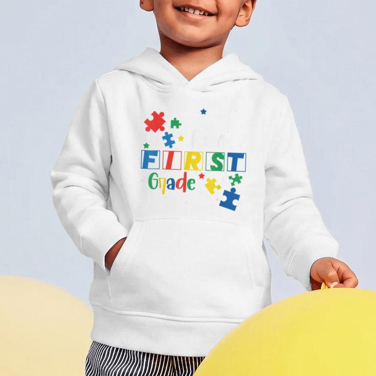 Back To School Autism Puzzle Pieces Autistic First Grade ASD Graphic Toddler Hoodie Back To School Autism Puzzle Pieces Autistic First Grade ASD Graphic Toddler Hoodie