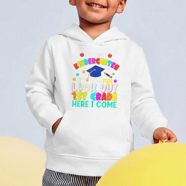 Back To School Look Out 1st Grade Here I Come For Kids Graphic Toddler Hoodie