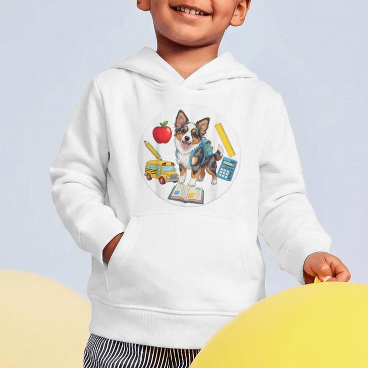 Back To School Miniature American Shepherd Dog Boys Girls Graphic Toddler Hoodie Back To School Miniature American Shepherd Dog Boys Girls Graphic Toddler Hoodie