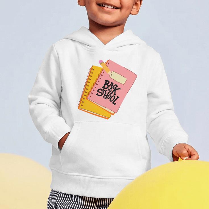 Back To School Notebook And Pencil Graphic Design Premium Tri-Blend Graphic Toddler Hoodie