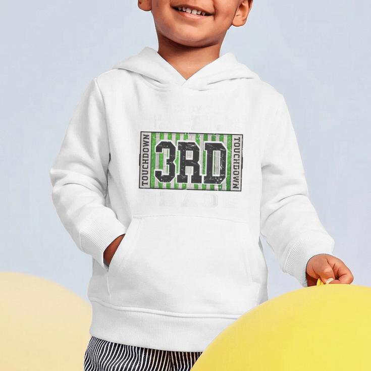 Back To School Ready To Tackle 3rd Grade Football Graphic Toddler Hoodie