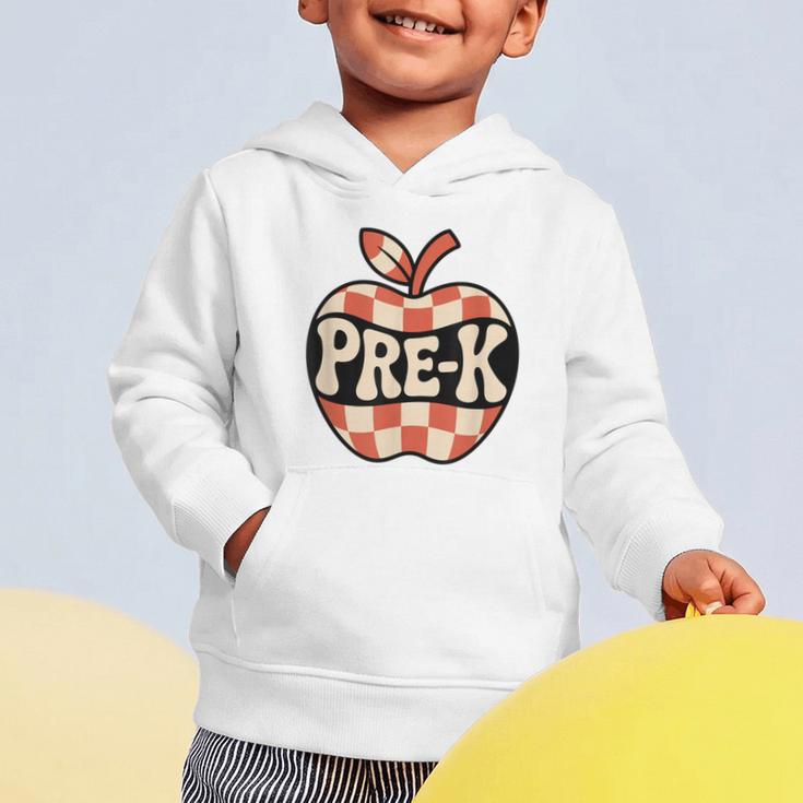 Back To School Retro Apple PRE-K Classroom Graphic Toddler Hoodie
