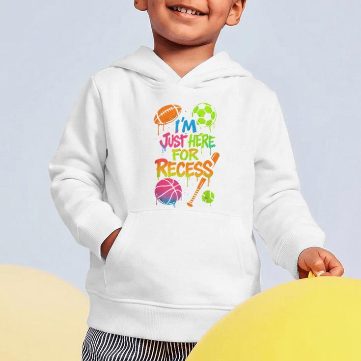 Back To School Sports Basketball Football Recess Graphic Toddler Hoodie Back To School Sports Basketball Football Recess Graphic Toddler Hoodie