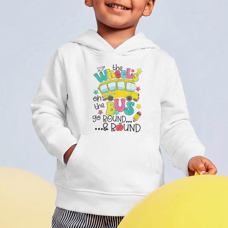 Back To School The WHEELS On The BUS Toddler Kids Boys Graphic Toddler Hoodie Back To School The WHEELS On The BUS Toddler Kids Boys Graphic Toddler Hoodie