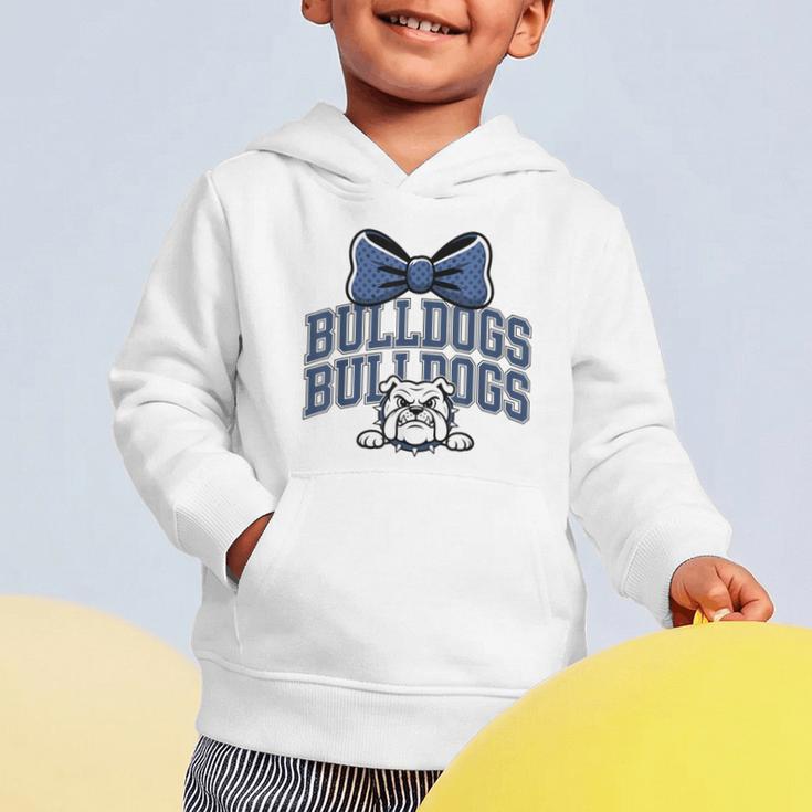 Bulldogs Mascot Team Spirit Sports Fan Back To School Graphic Toddler Hoodie Bulldogs Mascot Team Spirit Sports Fan Back To School Graphic Toddler Hoodie