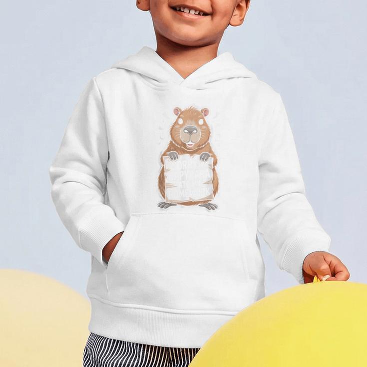 Capybara Ate My Homework Sorry Back To School Animal Graphic Toddler Hoodie Capybara Ate My Homework Sorry Back To School Animal Graphic Toddler Hoodie