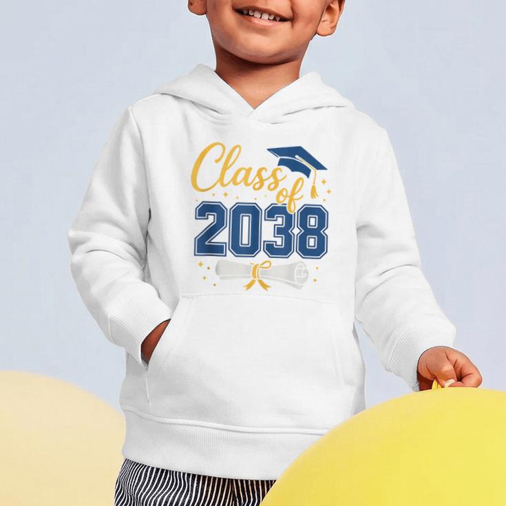 Class Of 2038 Grow With Me Kindergarten Back To School Graphic Toddler Hoodie