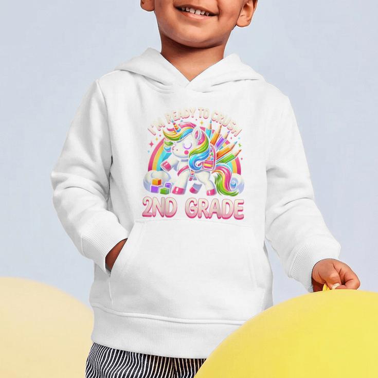 Crush 2nd Grade Girls Back To School Unicorn First Day Cute Graphic Toddler Hoodie Crush 2nd Grade Girls Back To School Unicorn First Day Cute Graphic Toddler Hoodie