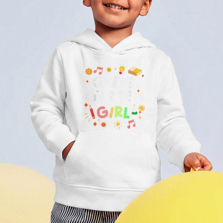 Cute Kindergarten Girl First Day Of School Back To School Graphic Toddler Hoodie Cute Kindergarten Girl First Day Of School Back To School Graphic Toddler Hoodie
