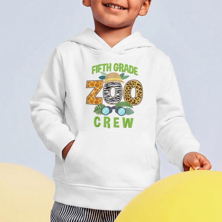 Fifth Grade Zoo Crew Wild Animal Safari Back To School Graphic Toddler Hoodie
