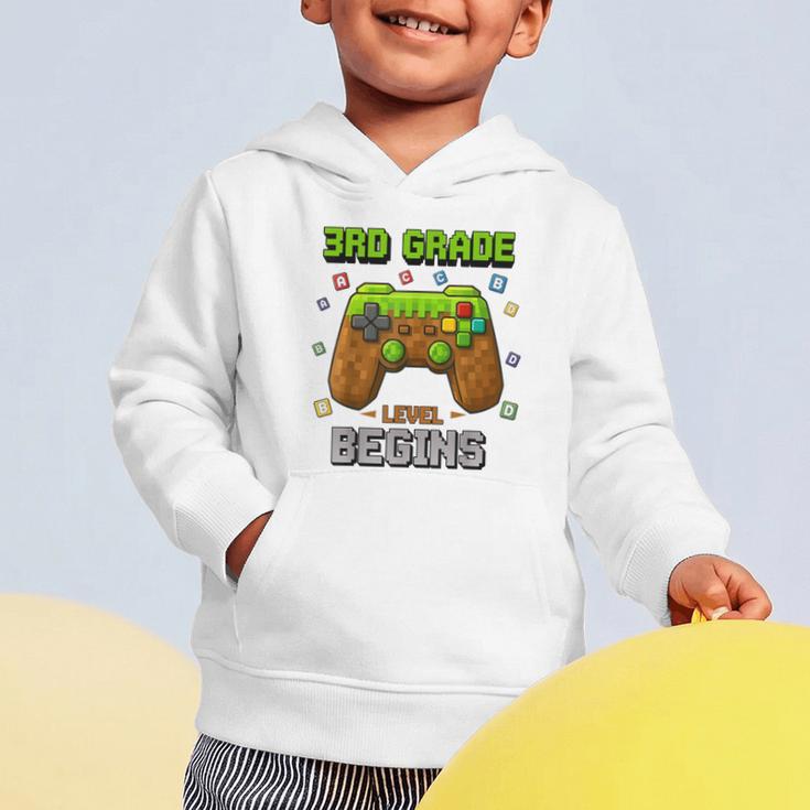 First Day Of 3rd Grade Level Begins Back To School Boy Graphic Toddler Hoodie First Day Of 3rd Grade Level Begins Back To School Boy Graphic Toddler Hoodie