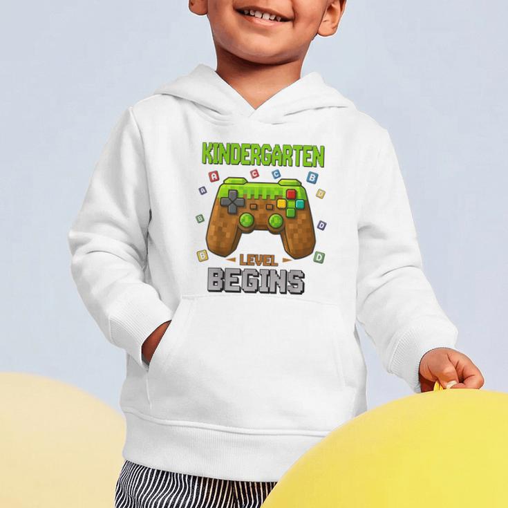 First Day Of Kindergarten Level Begins Back To School Graphic Toddler Hoodie