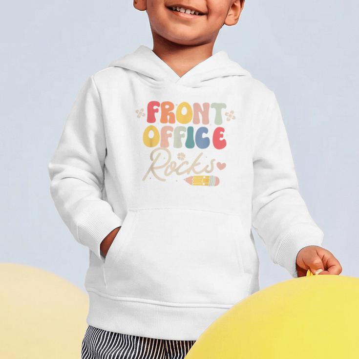 Front Office Rocks Back To School Secretary Admin Staff Tee Graphic Toddler Hoodie Front Office Rocks Back To School Secretary Admin Staff Tee Graphic Toddler Hoodie