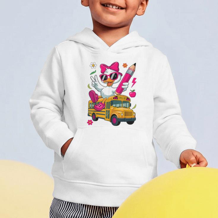 Goose Back To School First Day Of School Girls Boys Graphic Toddler Hoodie Goose Back To School First Day Of School Girls Boys Graphic Toddler Hoodie