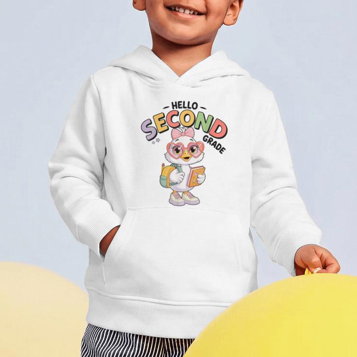 Hello Second Grade Cute Goose Back To School 2nd Grade Girls Graphic Toddler Hoodie Hello Second Grade Cute Goose Back To School 2nd Grade Girls Graphic Toddler Hoodie