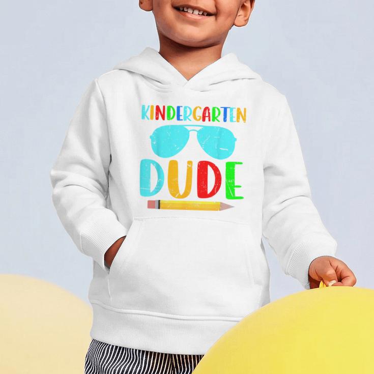 Kindergarten Dude First Day Back To School Kids Boys Graphic Toddler Hoodie Kindergarten Dude First Day Back To School Kids Boys Graphic Toddler Hoodie