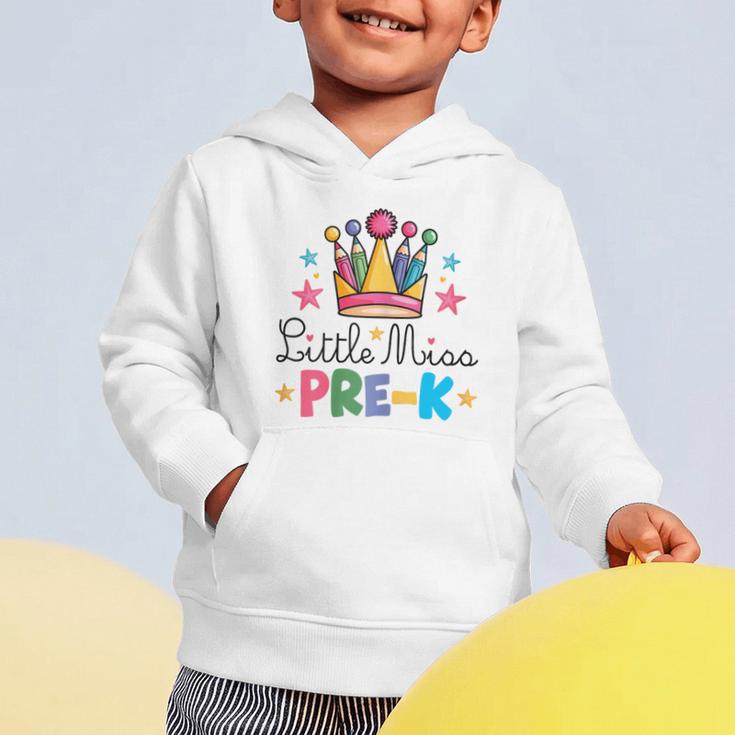 Miss Pre-K Pencils Crown Cute Back To School First Day Girls Graphic Toddler Hoodie Miss Pre-K Pencils Crown Cute Back To School First Day Girls Graphic Toddler Hoodie