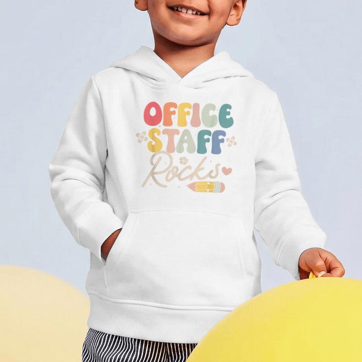 Office Staff Rocks Back To School Secretary Administrative Graphic Toddler Hoodie Office Staff Rocks Back To School Secretary Administrative Graphic Toddler Hoodie