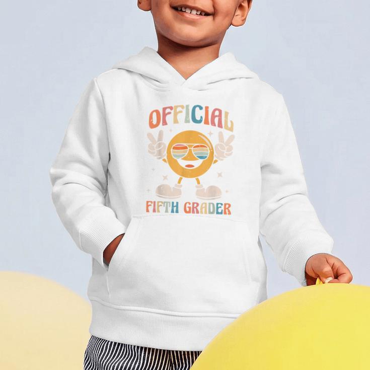 Official Fifth Grader 5th Grade Retro Back To School Kids Graphic Toddler Hoodie Official Fifth Grader 5th Grade Retro Back To School Kids Graphic Toddler Hoodie