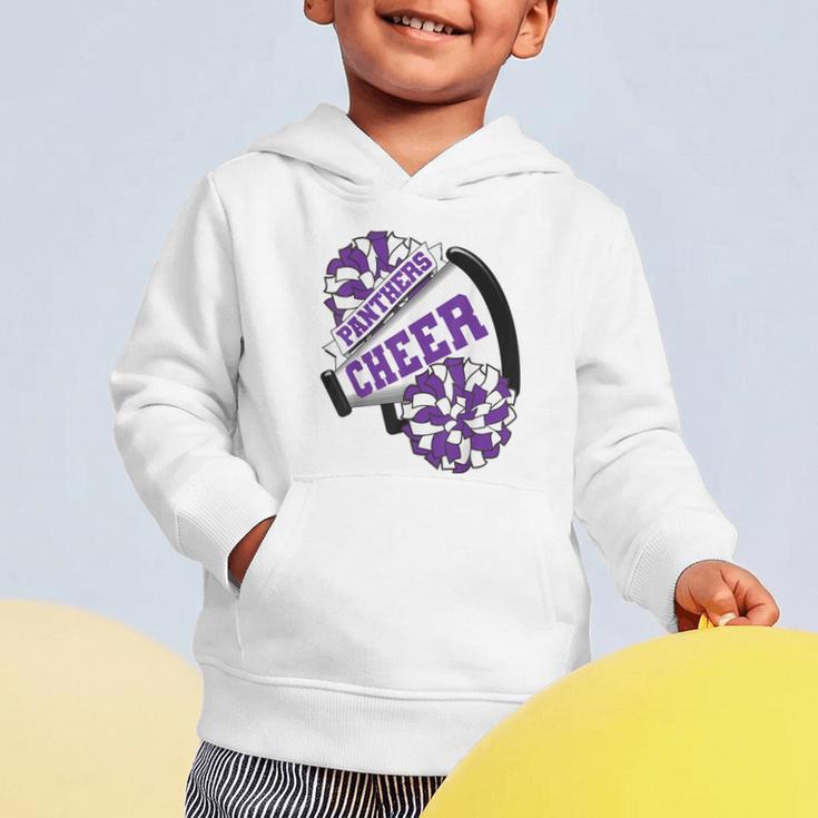 Panthers Cheer Back To School Cheerleading Spirit P Graphic Toddler Hoodie