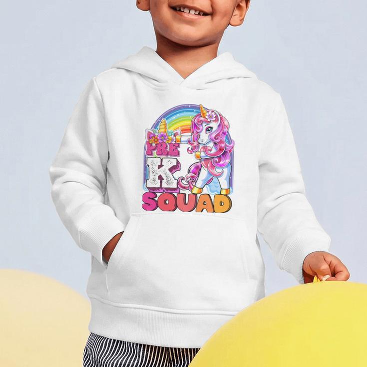 Pre-K Squad Flossing Unicorn Back To School Girls Premium Tri-Blend Graphic Toddler Hoodie Pre-K Squad Flossing Unicorn Back To School Girls Premium Tri-Blend Graphic Toddler Hoodie