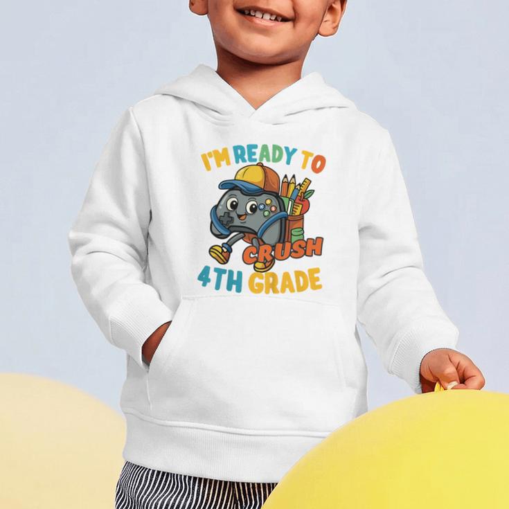 Ready For 4th Grade First Day Back To School Students Graphic Toddler Hoodie Ready For 4th Grade First Day Back To School Students Graphic Toddler Hoodie