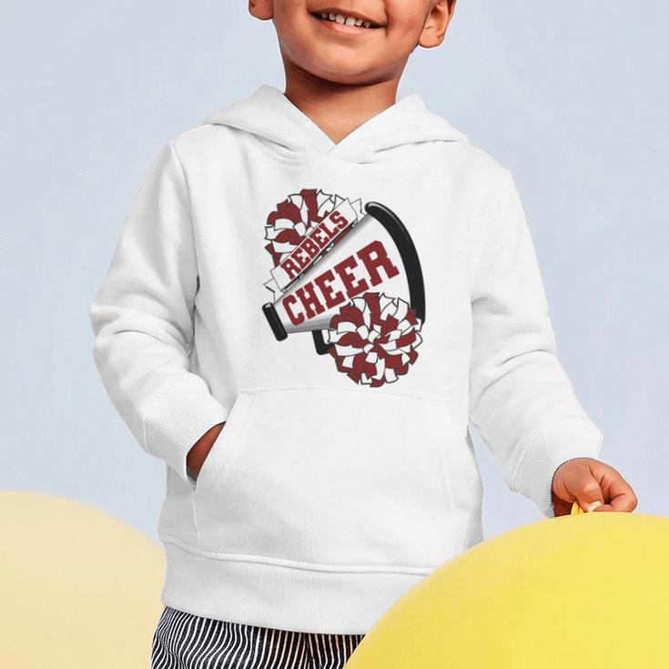 Rebels Cheer Back To School Cheerleading Spirit M Performance Graphic Toddler Hoodie