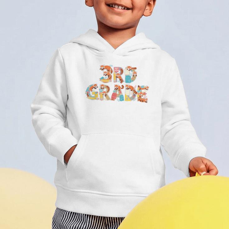 Red Panda Third Grade Back To School Kids Boys Girls Graphic Toddler Hoodie Red Panda Third Grade Back To School Kids Boys Girls Graphic Toddler Hoodie