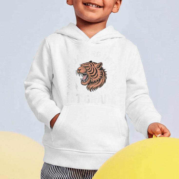 Roaring Into 1st Grade Roaring Tiger Back To School Boy Girl Graphic Toddler Hoodie