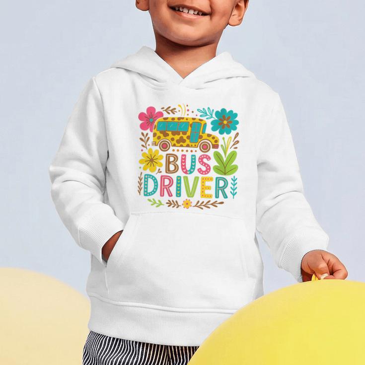 School Bus Driver Boho Floral Leopard Back To School Womens Graphic Toddler Hoodie School Bus Driver Boho Floral Leopard Back To School Womens Graphic Toddler Hoodie