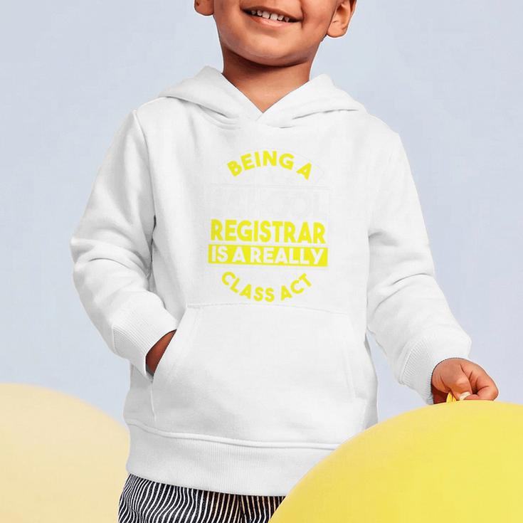 School Registry Student Enrollment Back To School Registrar Premium Graphic Toddler Hoodie