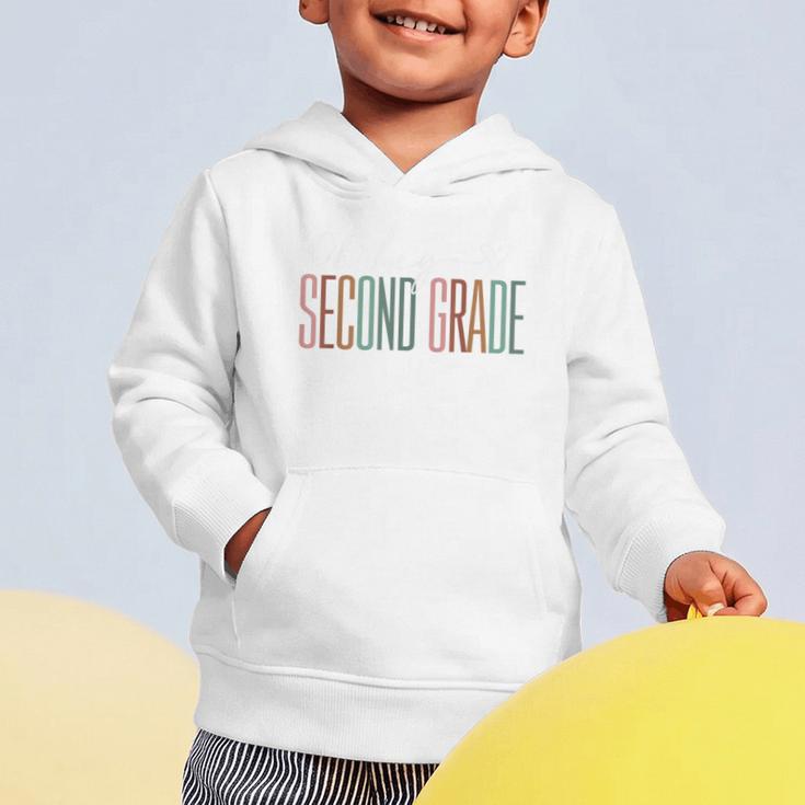 Second Grade Oh Hey Retro Back To School 2nd Grade Graphic Toddler Hoodie